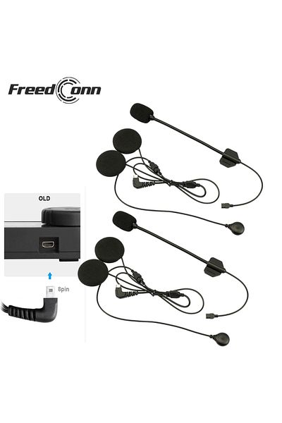 Choice Old 8pin 2 In 1 2pcs Headphone Microphone Accessories 2 In 1 Earphone Suit For Freedconn Tcom Os Tco