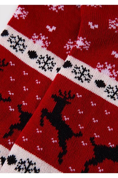 Mavi Christmas Themed Red Boot Socks 0911658 -32421