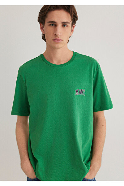 Mavi Πράσινο μπλουζάκι με λογότυπο κανονική εφαρμογή / κανονική εφαρμογή0611714-71696