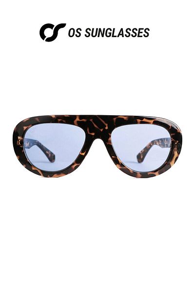 OS Sunglasses Ochelari de soare Lima turcoaz albastru pentru bărbați și femei