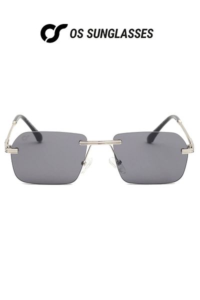 OS Sunglasses Ochelari de soare Miami negri pentru bărbați și femei