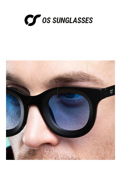 OS Sunglasses Ochelari de soare Malibù negri pentru bărbați și femei