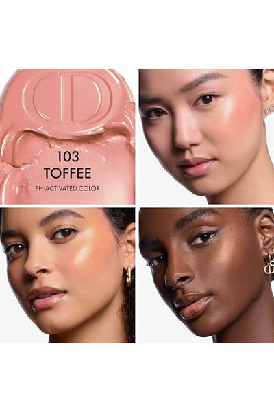 Dior Rosy Glow Blush Stick 103 Toffee – Nude Beige Cream Blush, Hydrating & Radiant Glow – 6g
