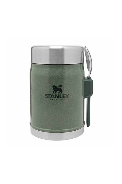 Stanley ترمس طعام كلاسيكي باللون الأخضر سعة 0.4 لتر مع ملعقة