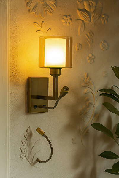 Tel Lighting Yatak Başı Okuma Lambalı Aplik