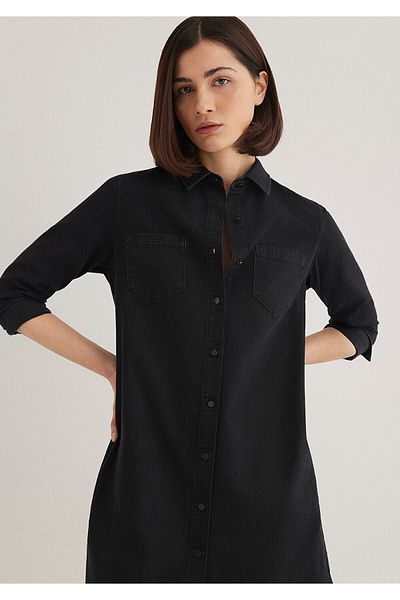 Mavi Liz Casual Anthracite Jean Dress 130656 -34926