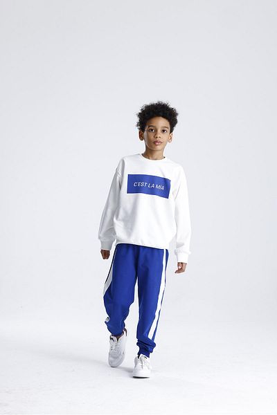 MiaBaby Printed Single Striped Tracksuit