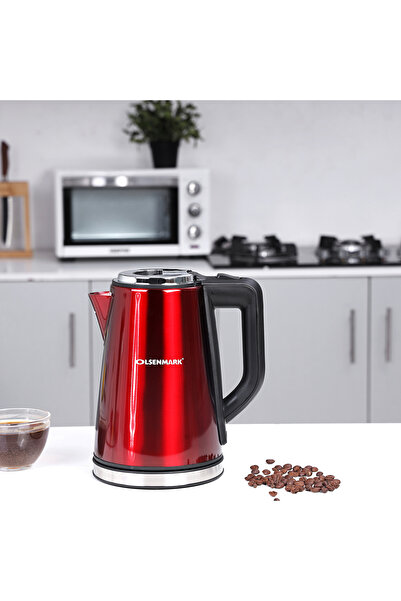 Olsenmark 1.7l Fast Boil Kettle – 2200w Power With Auto Shut Off And Dry Boil Protection