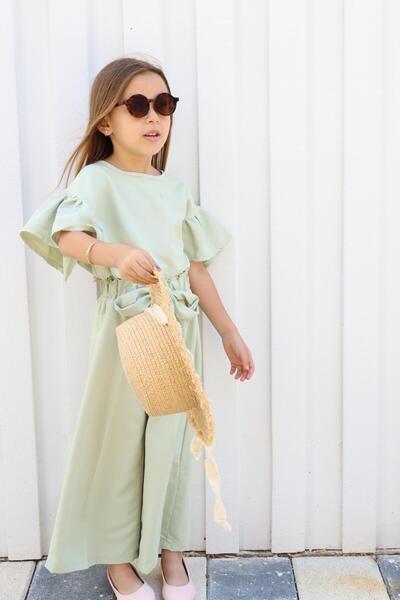 MiaBaby Σετ κοστούμι δύο τεμαχίων με μανίκια κορεατικού στυλ