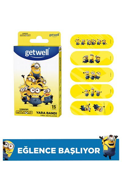 Getwell Minions Minions Licensed Band-Aid 15 Pieces