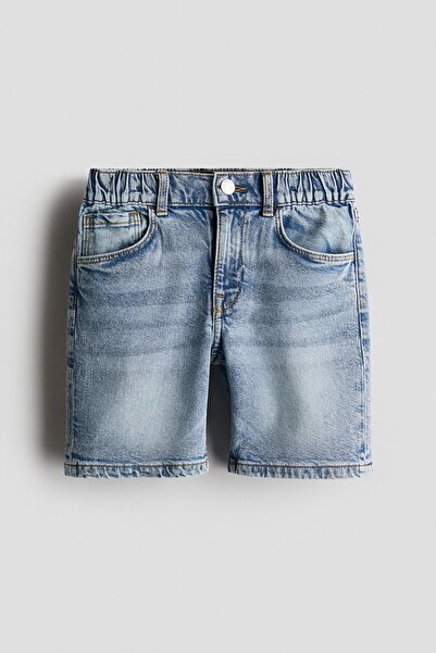 H&M Kot Şort Loose Fit