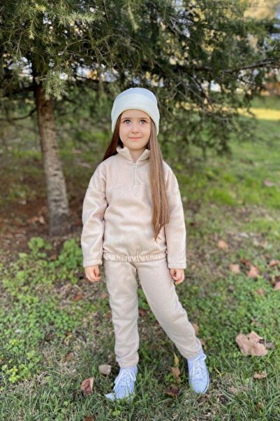 MiaBaby Winter Zippered Fleece Set with Knitwear Beanie Gift