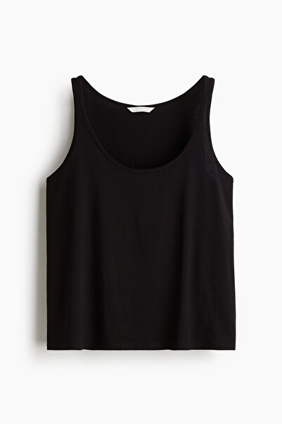 H&M Pamuklu Kolsuz Üst