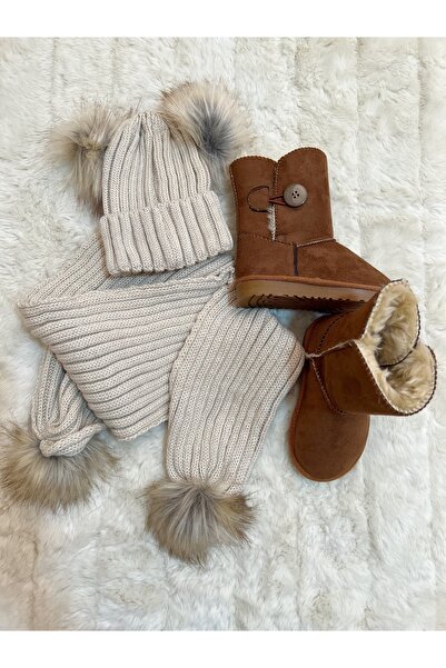 MiaBaby Σετ κασκόλ, μπερέ και μπότες