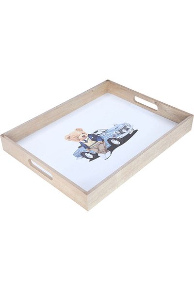 Alsaif Gallery Serving Tray Plastic, Al Seif Gallery, 42 cm, Round - White