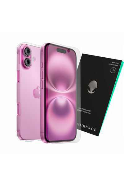 Alien Surface Folie regenerabila ecran transparent si spate mat pentru Apple iPhone 16