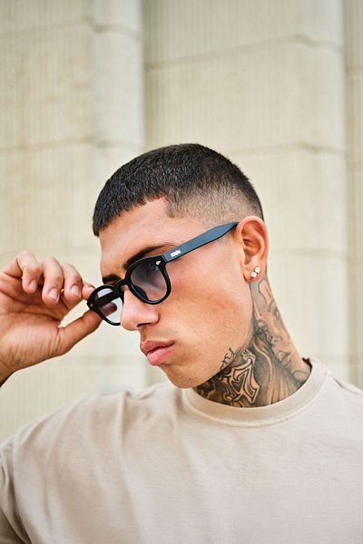 Sunbas Ochelari de soare Ibiza transparenți gri deschis pentru bărbați și femei