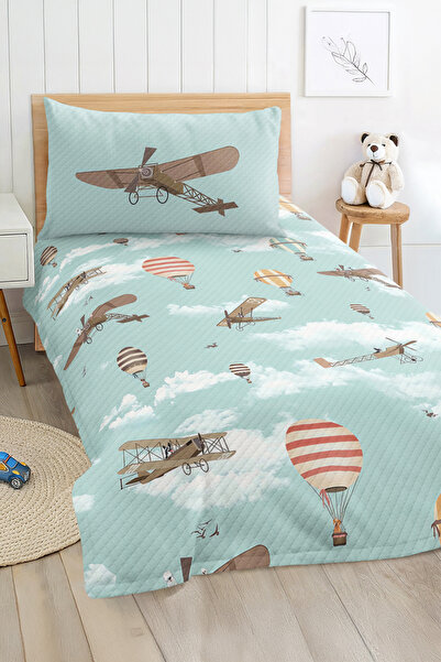 Realhomes مجموعة غطاء سرير بيك لغرفة الأطفال والمراهقين مكونة من قطعة واحدة م...