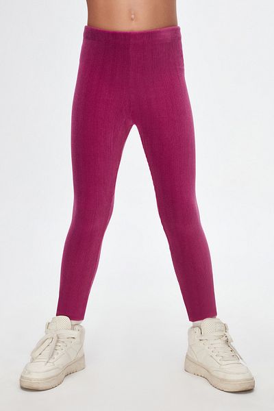 LOVETTI Purple Girls' Corduroy Tights