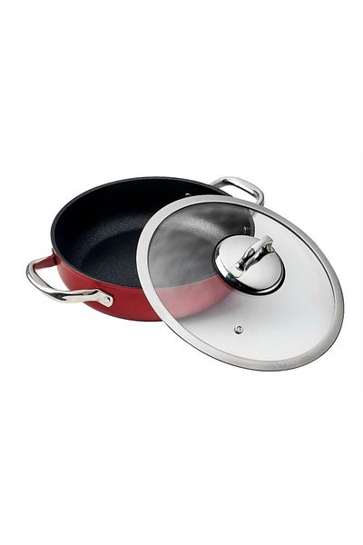 Leggno Master Daily Shallow Pot 24 cm Metallic Red