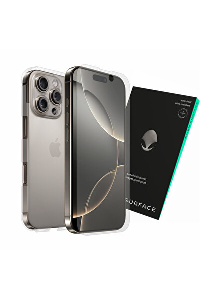 Alien Surface Folie regenerabila ecran transparent si spate mat pentru Apple ...
