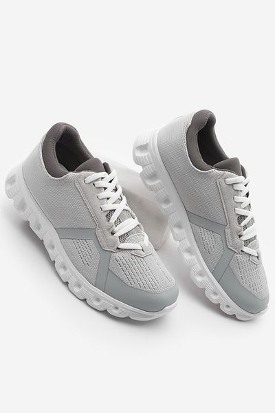 Marjin Damen Sneaker Eva Sole Mesh Strickwaren Lauf- und Walking-Sportschuhe Fenlas Grau