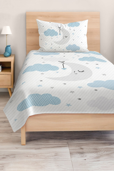 Realhomes مجموعة غطاء سرير بيك لغرفة الأطفال والمراهقين مكونة من قطعة واحدة ب...