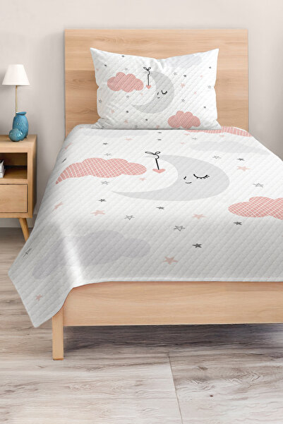 Realhomes مجموعة غطاء سرير لطيف على شكل سحابة وقمر لغرفة الأطفال والمراهقين