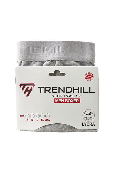 TRENDHİLL Ανδρικό Σετ μπόξερ 2 τεμαχίων από βαμβακερό Lycra Stretch Fabric 7811-2