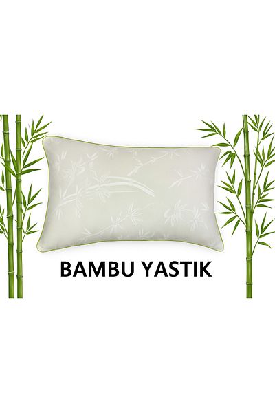 YÜNTEKS Yünteks Premium Piping Bamboo Pillow, 1000Gr
