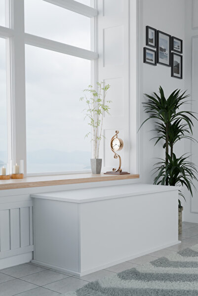 ECM Çeyiz Sandığı Çok Amaçlı Saklama Kutusu Salon Antre Mobilyası Oyuncak Organizer Sandık 125x40 cm