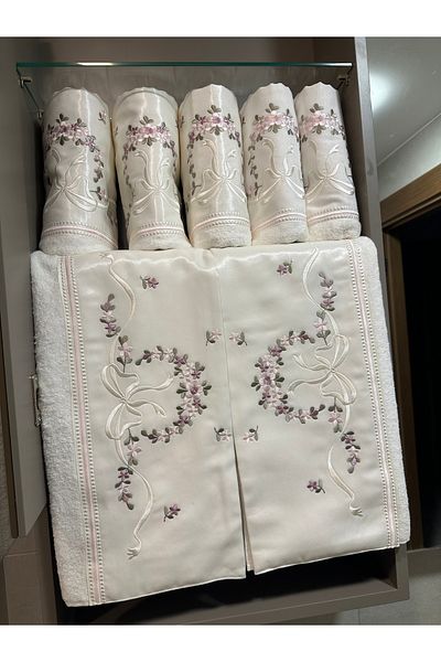 incisecrethome New Model Towel 1 Piece Embroidered Bamboo Face Towel 50*90 cm