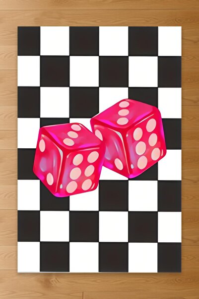 Markaev Dice Baskılı Dokuma Taban Halı 205 YNG