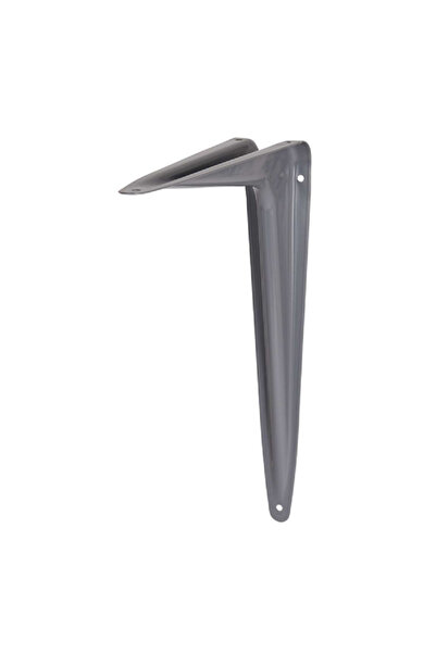 ACE 18-Gauge Wall Mount Decorative Steel Shelf Bracket Grey 12 x 14inch