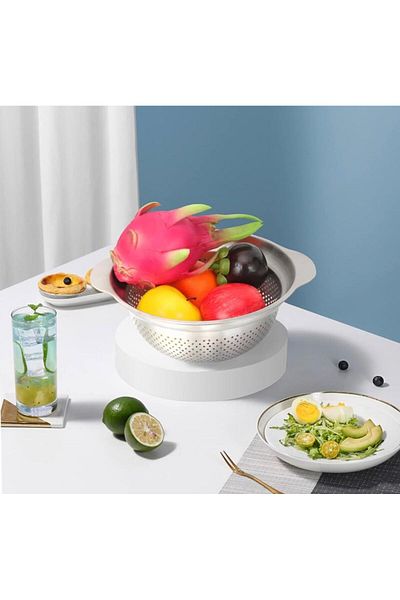 YDGR Stainless Handle Strainer Basket – Practical Solution for Noodle and Vegetable Boiling 23cm