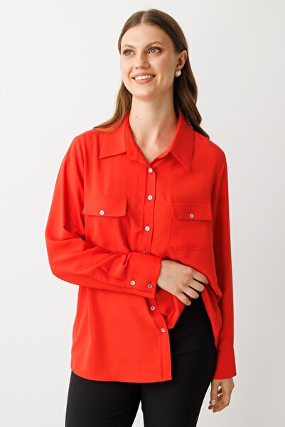 Ekol Buttoned Shirt with Cover Pockets