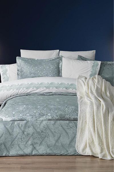 Çeyiz Diyarı Freya 10 Piece Blanket Dowry Set Sage