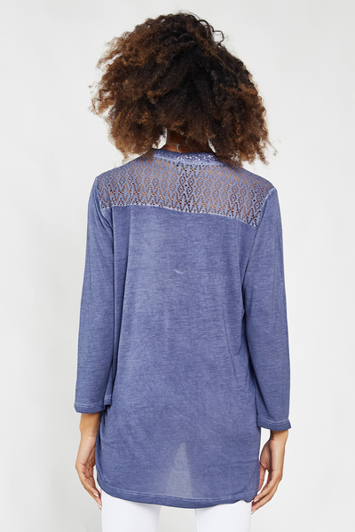 Hopoi Γυναικεία πλενόμενη μπλούζα με δαντέλα