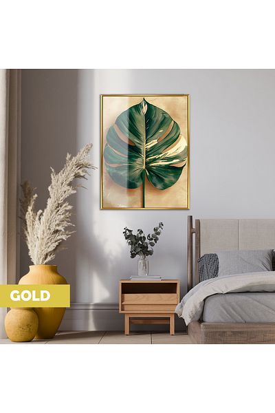 Harikabirev ΥΠΕΡΑΣΤΗ | ΠΡΑΣΙΝΟ ΧΡΥΣΟ ΜΟΝΤΕΛΟ DEVETABANI (ARACEAE) | ΤΡΑΠΕΖΙ ΚΑΘΕΤΟ ΜΟΝΟ ΜΕ ΠΛΑΙΣΙΟ ΘΕΡΜΑΝΤΗΜΕΝΟ ΓΥΑΛΙ