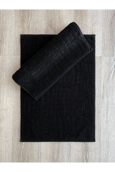 UnicUtil 2-piece bath mat set, Ultra Cozy, UnicUtil, Black