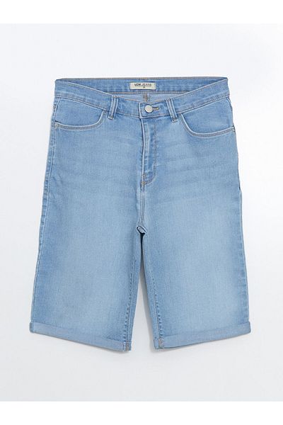LC Waikiki LCW Narrow Fit Γυναικεία Jean Shorts Μόδα