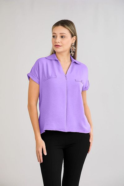 HOFY Buttoned Blouse with Collar