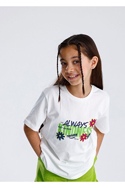 MiaBaby Girl's Basic Printed T-Shirt 100% Cotton