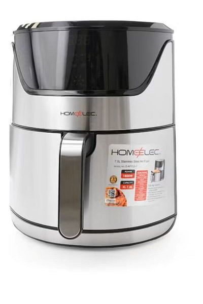 Home Elec Home elec 1800W 7L Digital Silver Air Fryer
