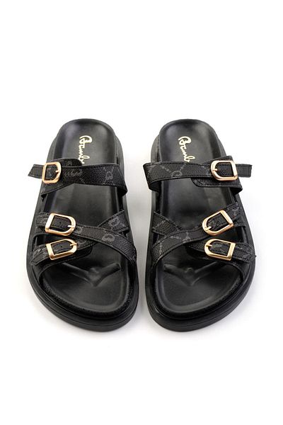 Bambi Black Women's Slippers K04666014109