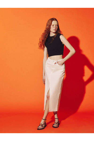 LC Waikiki Fustă Jeans de damă cu ajustare standard