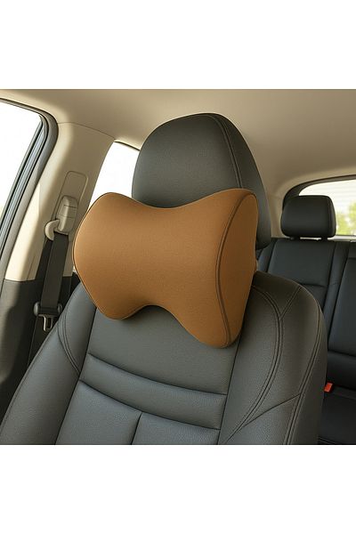 MOTRK Car Pillow Car Neck Pillow for Neck Made of 100% Pure Foam and Washable Cover, Car Neck Pillow