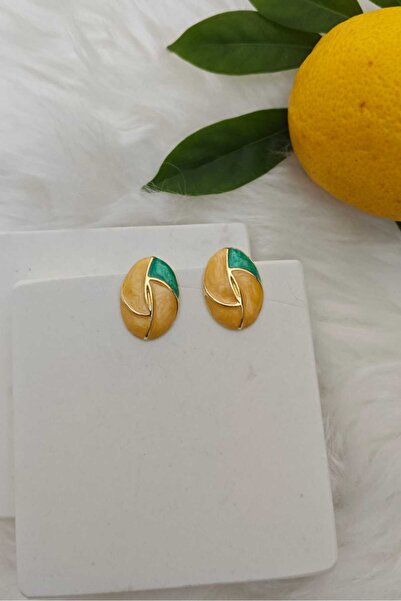 KYOLA DESİGN Limoncello Gold Kadın Küpe (2.2cm)