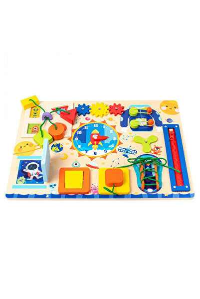 Factory Price - Kids Montessori Wooden Utility Busy Board - B