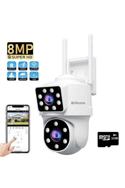 Sricam SriHome SH063 PRO WIFI Dual CCTV Video Surveillance Camera